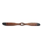 Deco 79 Wood Airplane Propeller Home Decor 2 Blade Wall Sculpture with Aviation Detailing, 5" x 48", Brown - Image 12