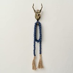OMISHE 59in Wood Bead Garland with Tassels, Wooden Beads Garland, Decorative Beads Garland Decor, Farmhouse Beads Garland for Wall Hanging Home Festival Decor, Navy Blue - Image 6