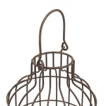 Stonebriar SB-5393C 2PC Wire METAL CLOCHE SET, Set of 2, Brown - Image 5
