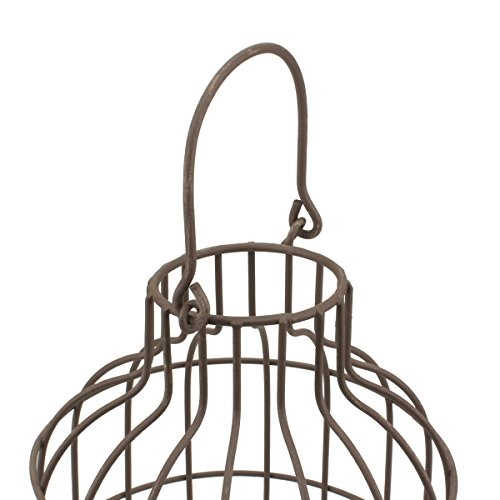 Stonebriar SB-5393C 2PC Wire METAL CLOCHE SET, Set of 2, Brown - Image 5