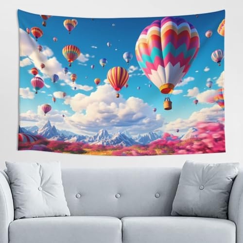 Bedbliss Hot Air Balloon Wall Tapestry - Festive Home Decor And Versatile Accent 40x60in - Image 1
