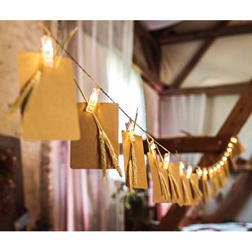 CozyHome - 5.5YD photo string with clips battery with timer remote | 30x light clips led | hanging fairy picture indoor | photo lights with clips | clip lights for girl pictures | teen girl room decor - Image 4