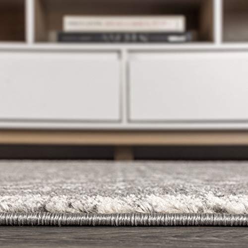 JONATHAN Y MOH200C-8 Amir Moroccan Beni Souk Indoor Area-Rug Bohemian Farmhouse Rustic Geometric Easy-Cleaning Bedroom Kitchen Living Room Non Shedding, 8 X 10, Gray,cream - Image 6