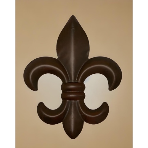 Top Brass 6" Metal Fleur De Lis Wall Decor Art (3 Pack) - New Orleans Style Home Decor - Image 3