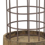 Stonebriar SB-5393C 2PC Wire METAL CLOCHE SET, Set of 2, Brown - Image 4
