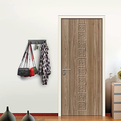 VIRFIN Key Holder for Wall with 2 Self-Adhesive Tapes, No Damage Key Holder Rack for Wall with 3 Key Hooks for Entryway, Door, Bathroom, Kitchen(Black) - Image 5