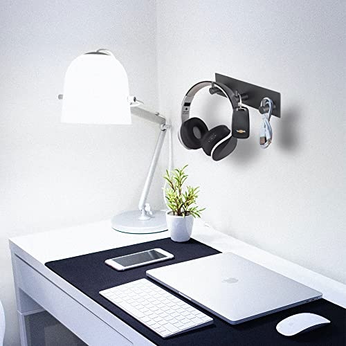 VIRFIN Key Holder for Wall with 2 Self-Adhesive Tapes, No Damage Key Holder Rack for Wall with 3 Key Hooks for Entryway, Door, Bathroom, Kitchen(Black) - Image 4