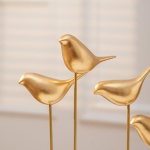 Anding Gold Bird Sculptures Decorative Accessories, Small Animal Statues, Modern Home Decoration, Shelf Decorations Bookshelf, Coffee Table, Shelf Knickknacks (A51521 Gold Bird) - Image 6