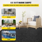 Happybuy Boat Carpet, 6 ft x 18 ft Marine Carpet for Boats, Waterproof Black Indoor Outdoor Carpet with Marine Backing Anti-Slide Marine Grade Boat Carpet Cuttable Easy to Clean Patio Rugs Deck Rug - Image 9