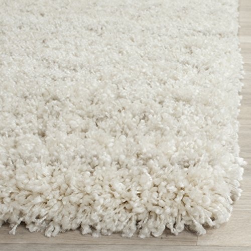 SAFAVIEH Arizona Shag Collection Area Rug - 8' x 10', Ivory & Beige, Moroccan Design, Non-Shedding & Easy Care, 1.6-inch Thick Ideal for High Traffic Areas in Living Room, Bedroom (ASG741A) - Image 3