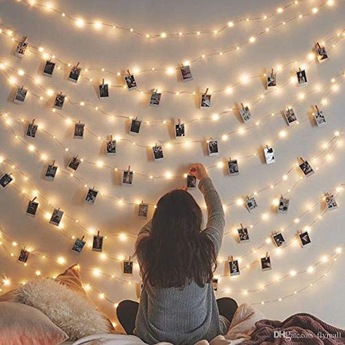 CozyHome - 5.5YD photo string with clips battery with timer remote | 30x light clips led | hanging fairy picture indoor | photo lights with clips | clip lights for girl pictures | teen girl room decor - Image 9