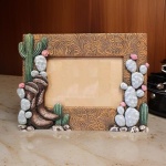 The Bridge Collection 4x6 Western Boots and Cactus Picture Frame - Western Home Decor Items - Picture Frame for Western, Cowgirl, or Country Decor - Image 2