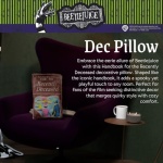 Franco Collectibles Beetlejuice for The Recently Deceased Book Bedding Super Soft Plush Decorative Throw Pillow, 14 in X 9 in, (Officially Licensed Product) - Image 4