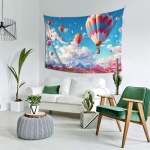 Bedbliss Hot Air Balloon Wall Tapestry - Festive Home Decor And Versatile Accent 40x60in - Image 6