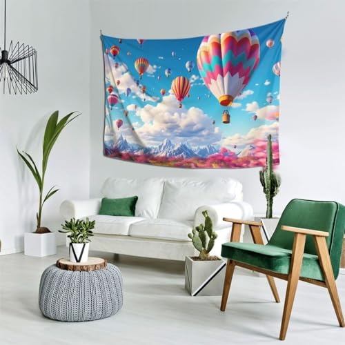 Bedbliss Hot Air Balloon Wall Tapestry - Festive Home Decor And Versatile Accent 40x60in - Image 6