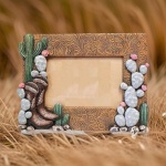 The Bridge Collection 4x6 Western Boots and Cactus Picture Frame - Western Home Decor Items - Picture Frame for Western, Cowgirl, or Country Decor - Image 4