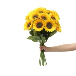 mofgkuz Sunflowers Aartificial Flowers, Sunflower Simulation Flower Decoration, Outdoor Indoor Home Office Parties Wedding Birthday Party, Yellow Summer Decor 5PCS