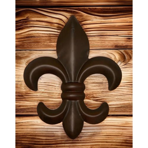 Top Brass 6" Metal Fleur De Lis Wall Decor Art (3 Pack) - New Orleans Style Home Decor - Image 4