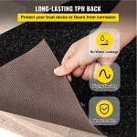 Happybuy Boat Carpet, 6 ft x 18 ft Marine Carpet for Boats, Waterproof Black Indoor Outdoor Carpet with Marine Backing Anti-Slide Marine Grade Boat Carpet Cuttable Easy to Clean Patio Rugs Deck Rug - Image 7