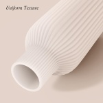 Vase, White Ceramic Vase, Flower Vase, Minimalist Modern Home Decor, Matte Finish Pampas Grass Vase for Table, Fireplace, Shelf, Mantel, Entryway and Centerpieces - Image 5