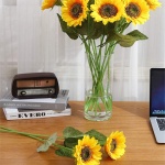 mofgkuz Sunflowers Aartificial Flowers, Sunflower Simulation Flower Decoration, Outdoor Indoor Home Office Parties Wedding Birthday Party, Yellow Summer Decor 5PCS - Image 5
