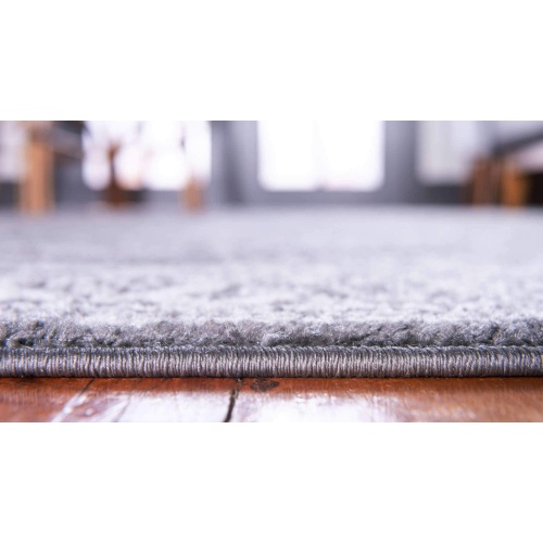 Unique Loom Bromley Collection Area Rug - Midnight (3' 1" Round, Dark Gray/ Gray) - Image 7