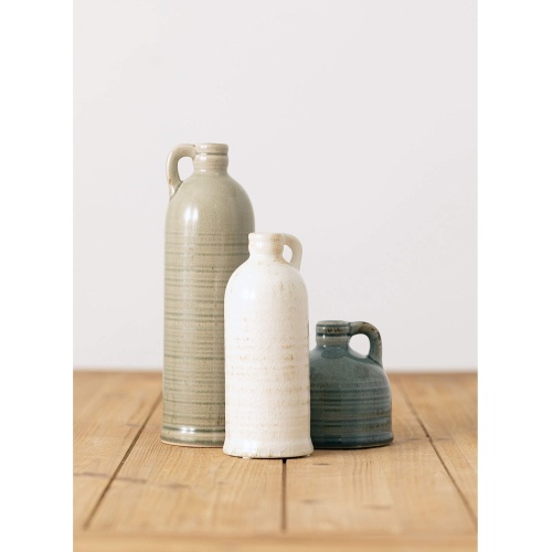 Sullivans Ceramic Jug Vase Set, Farmhouse Decor, Kitchen, Bedroom, Office, Living Room, Bathroom, & Coffee Table Centerpiece Decorations, Vases for Decor, Mantle & Shelf Decor (CM2431) - Image 2