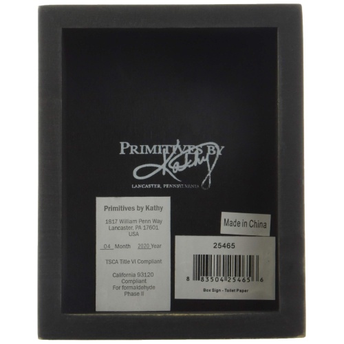 Primitives by Kathy 25465 Classic Box Sign, 4 x 5-Inches, You Never Know What You Have Until It's Gone,Black - Image 4