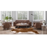 AROGAN Premium Faux Cowhide Rug 4.6 x 5.2 Feet, Sturdy and Large Size Cow Print Rugs, Suitable for Bedroom Living Room Western Decor, Faux Fur Animal Cow Hide Carpet, Brown - Image 3
