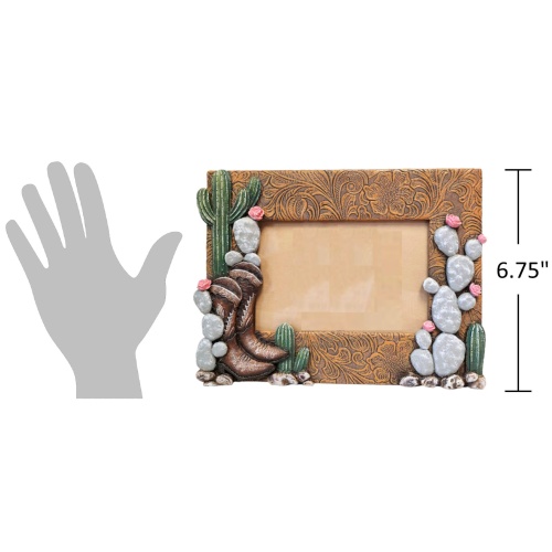 The Bridge Collection 4x6 Western Boots and Cactus Picture Frame - Western Home Decor Items - Picture Frame for Western, Cowgirl, or Country Decor - Image 8