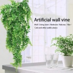 2Pcs Artificial Eucalyptus Teardrop Wreath Greenery Swag, 35 Inch Long Hanging Eucalyptus Leaves Fake Plant Garland, Spring Summer Teardrop Swag for Front Door Indoor Outdoor Wall Window Decor - Image 8