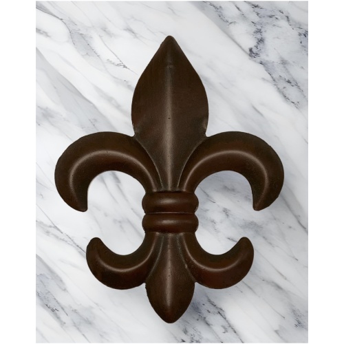 Top Brass 6" Metal Fleur De Lis Wall Decor Art (3 Pack) - New Orleans Style Home Decor - Image 2