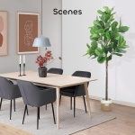 Growneer 6FT Artificial Fiddle Leaf Fig Tree with 98 Large Faux Fiddle Leaves, Dried Moss and Basket Fig Silk Tree Plants in Pot for Indoor Outdoor Divider, Home Office Decor - Image 3