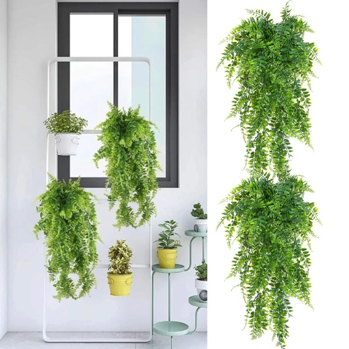 2Pcs Artificial Eucalyptus Teardrop Wreath Greenery Swag, 35 Inch Long Hanging Eucalyptus Leaves Fake Plant Garland, Spring Summer Teardrop Swag for Front Door Indoor Outdoor Wall Window Decor - Image 6