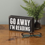 Primitives by Kathy 19422 Box Sign, 7" x 4", I'm Reading - Image 2
