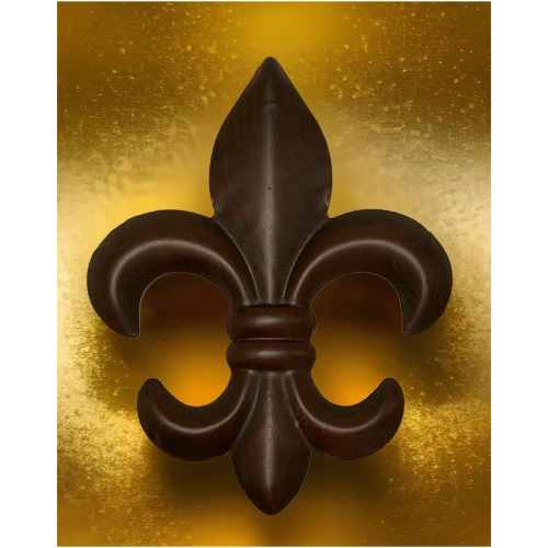 Top Brass 6" Metal Fleur De Lis Wall Decor Art (3 Pack) - New Orleans Style Home Decor - Image 5