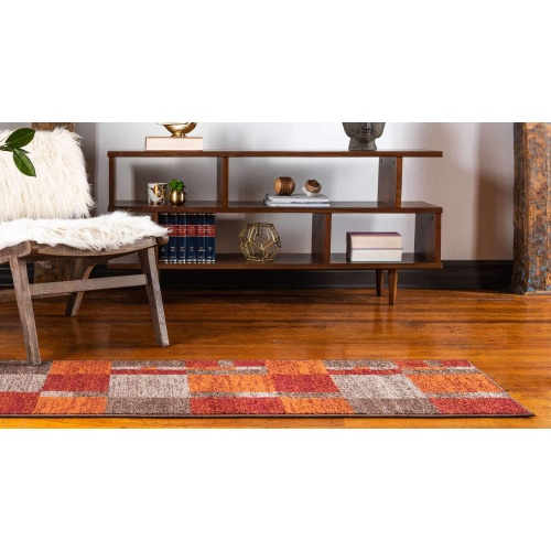 Unique Loom Autumn Collection Area Rug - Providence (2' x 6' 1" Runner, Multi/ Beige) - Image 8