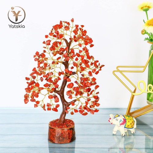 YATSKIA Red Jasper Crystals - Crystal Tree of Life - Gemstone Tree - Spiritual Items - Meditation Room Decor - Spiritual Decor - Reiki Gifts - Good Luck Charms - Metaphysical Gifts - Image 4