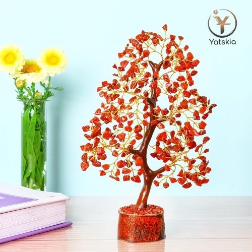 YATSKIA Red Jasper Crystals - Crystal Tree of Life - Gemstone Tree - Spiritual Items - Meditation Room Decor - Spiritual Decor - Reiki Gifts - Good Luck Charms - Metaphysical Gifts - Image 3