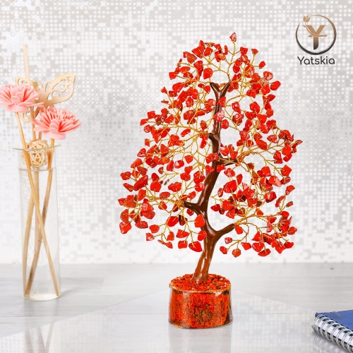 YATSKIA Red Jasper Crystals - Crystal Tree of Life - Gemstone Tree - Spiritual Items - Meditation Room Decor - Spiritual Decor - Reiki Gifts - Good Luck Charms - Metaphysical Gifts - Image 6