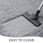 Chicrug Soft Runner Rugs for Bedroom Living Room Plush Fluffy Rug 2x6 Feet, Shag Furry Area Rug Carpet Non Shedding for Nursery Children Kids Girls Room Home Decorative, Grey - Image 6