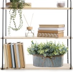 Winlyn Artificial Eucalyptus Arrangement in Rustic Oval Galvanized Metal Planter Box Faux Eucalyptus Bush Greenery Potted Plants for Farmhouse Indoor Home Office Table Centerpiece Kitchen Décor - Image 2