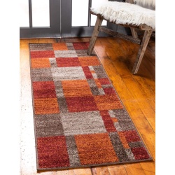 Unique Loom Autumn Collection Area Rug - Providence (2' x 6' 1" Runner, Multi/ Beige)