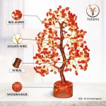YATSKIA Red Jasper Crystals - Crystal Tree of Life - Gemstone Tree - Spiritual Items - Meditation Room Decor - Spiritual Decor - Reiki Gifts - Good Luck Charms - Metaphysical Gifts - Image 8