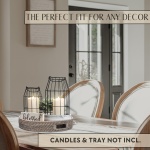 Rustic Farmhouse Lantern Decor - Stylish Decorative Lanterns for Your Living Room, Fireplace Mantle or Kitchen Dining Table - Modern Upscale Beauty for Your Entire Home - Image 7