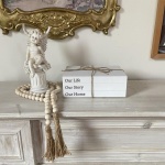 Decorative Books for Home Decor, White Faux Books for Decoration, Rustic Farmhouse Stacked Display Books (Our Life Our Story Our Home) - Image 6