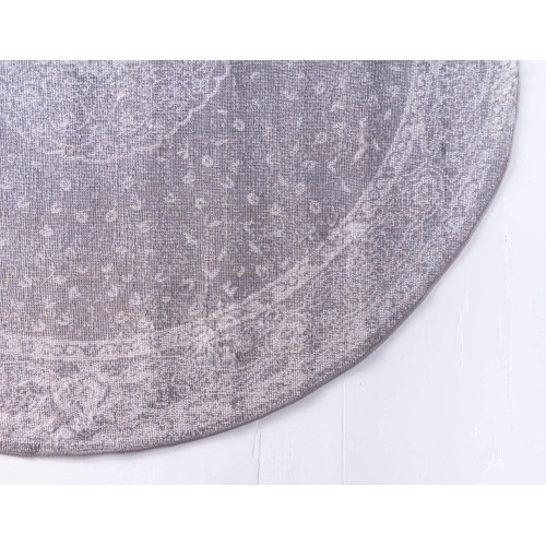 Unique Loom Bromley Collection Area Rug - Midnight (3' 1" Round, Dark Gray/ Gray) - Image 2