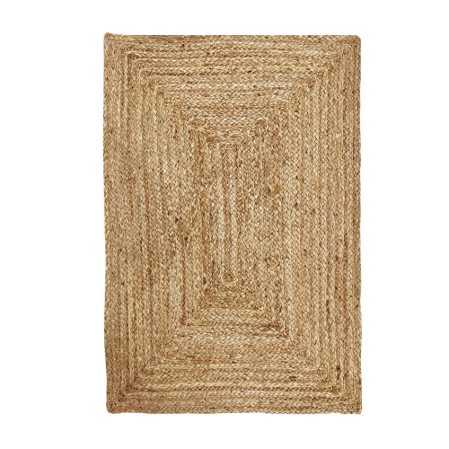 Hausattire Hand Woven Jute Braided Rug, 2'x3' – Natural, Reversible Boho Entry Area Rugs for Kitchen, Living Room I Farmhouse Indoor Outdoor Decorative Floor Rug, 24x36 Inches - Image 6