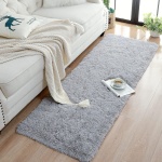 Chicrug Soft Runner Rugs for Bedroom Living Room Plush Fluffy Rug 2x6 Feet, Shag Furry Area Rug Carpet Non Shedding for Nursery Children Kids Girls Room Home Decorative, Grey - Image 5