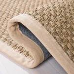 SAFAVIEH Natural Fiber Collection Accent Rug - 2' x 3', Natural & Beige, Border Basketweave Seagrass Design, Easy Care, Ideal for High Traffic Areas in Entryway, Living Room, Bedroom (NF114A) - Image 5
